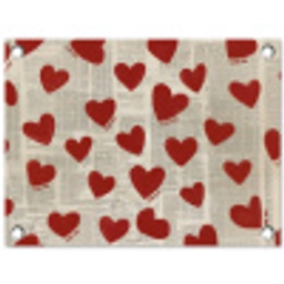 Hartjes - Krant - Loveyou tuinposter los doek klein -3d