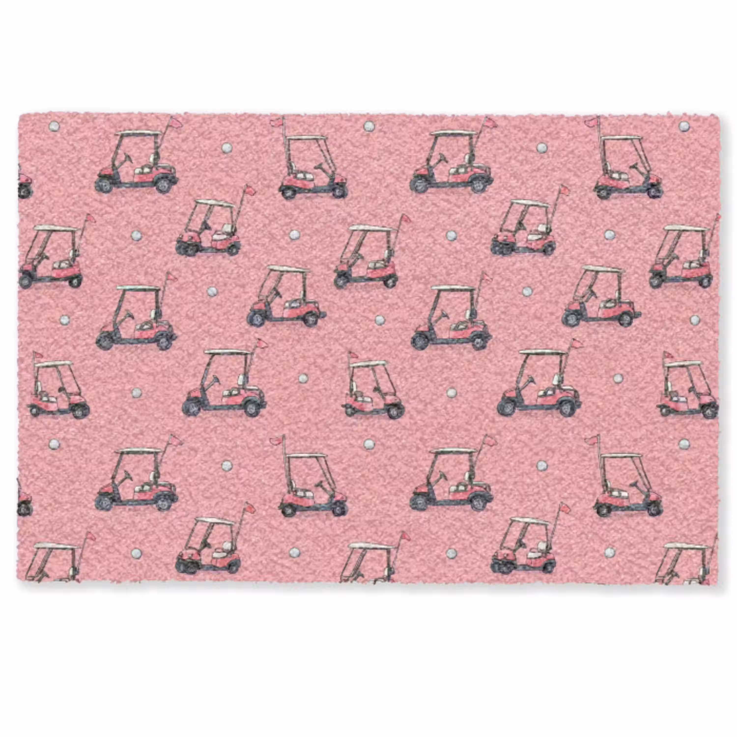 Golfkar - Retro - Roze Deurmat klein 898 -zkaufland3d