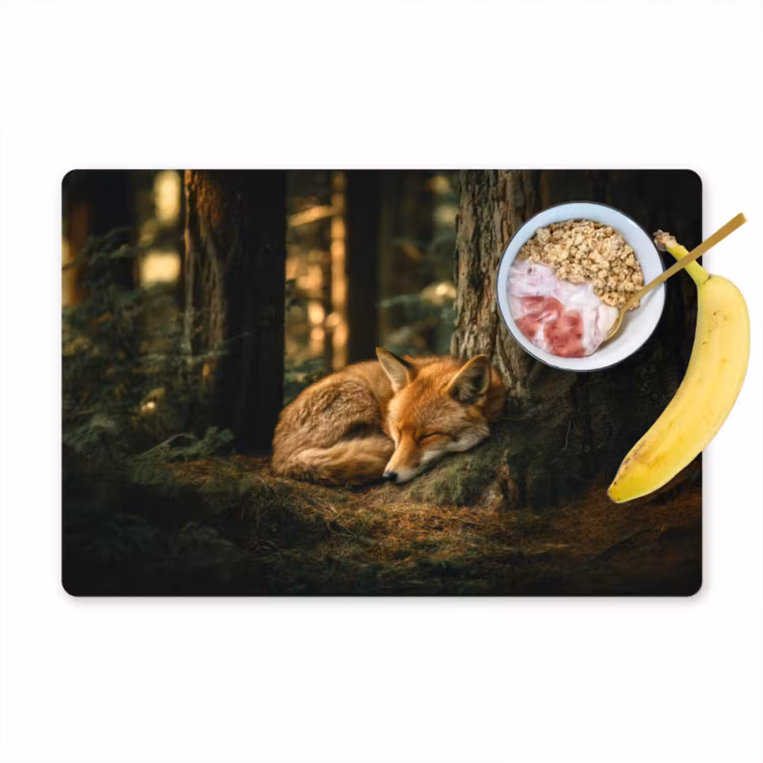 Tischset - 6 Stück - Fuchs - Wald - Schlaf