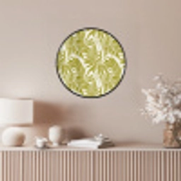 Palmblad - Patroon - Groen Fotolijst rond zonder passe partout klein 856 -sfeer3