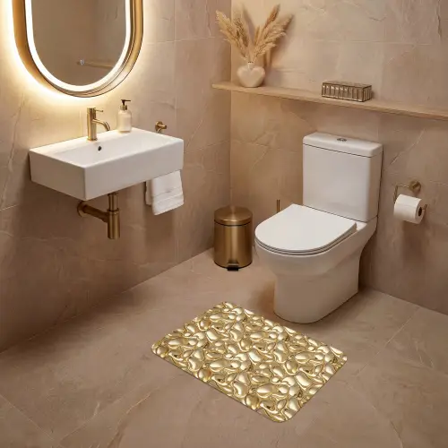 Abstract - Modern - Goud WCmat klein 1009 -sfeer3
