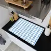Zee - Sfeer - Blauw - Wit Inductie beschemer met haakjes klein 777 -sfeer1