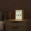 Beige - Raceauto - Groen Light Box met kabel (Kinderlampje) klein -sfeer1_kind