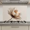 Bloem - Beige - Crème keuken achterwand spatscherm klein -3d_website