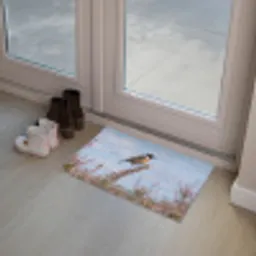 Roodborsttapuit - Heide - Paars - Natuur - Sfeervol Deurmat klein -sfeer3