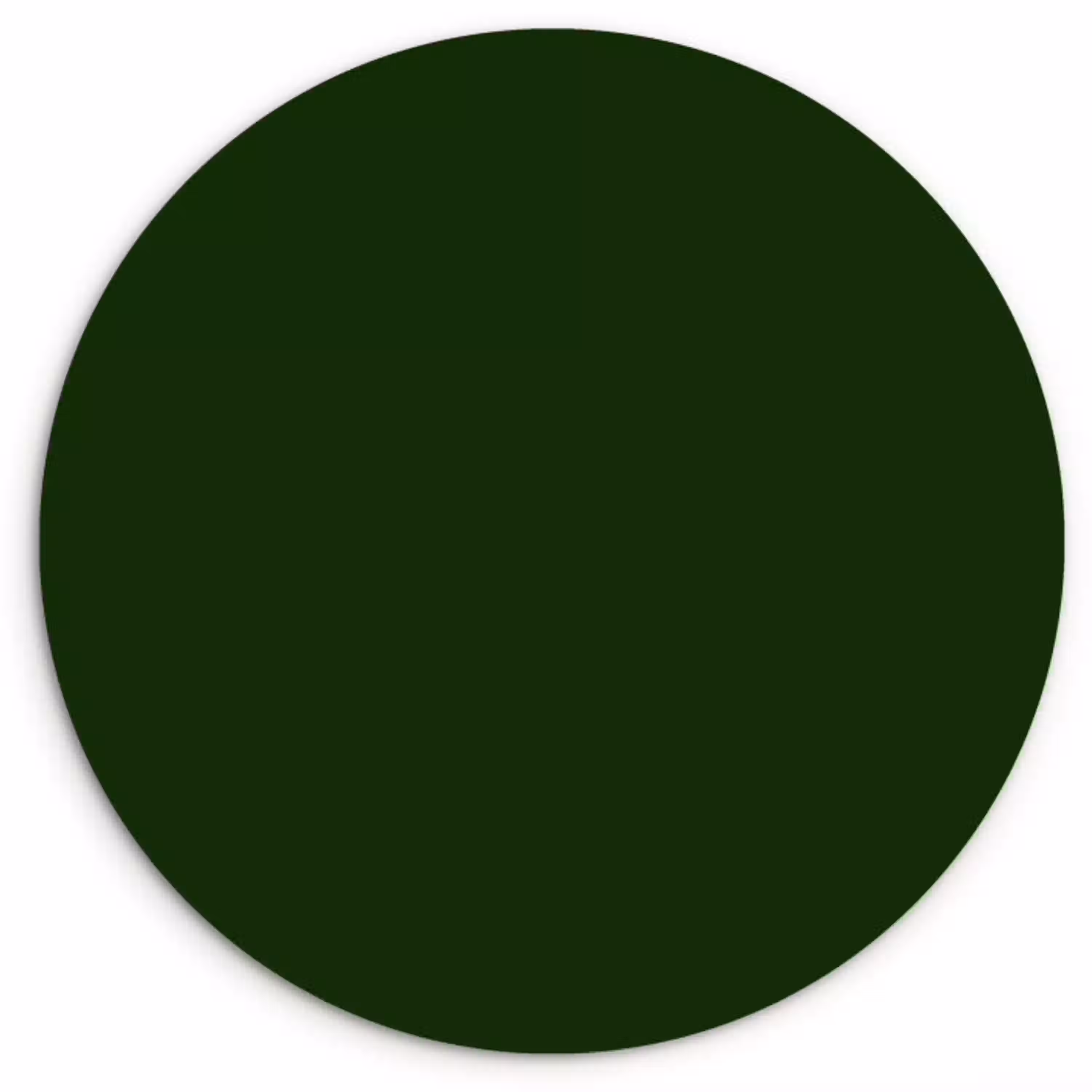 Forest - Green - Groen Wandcirkel kunststof plaat 5mm dik klein 188 -3d