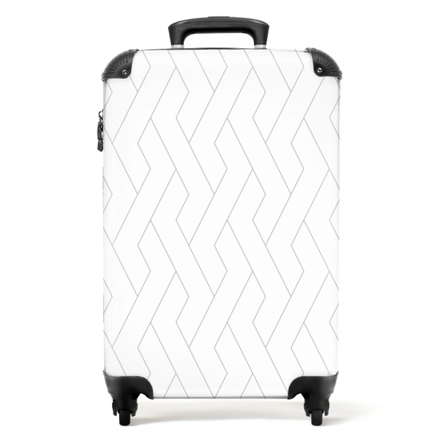Grafisch - Patroon - Modern NBS - Handbagage koffer - Kinderen Unisex middel 644 -productfoto_recht