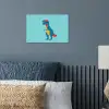 Dinosaurus - Blauw - Zonnebril poster papier klein -sfeer2