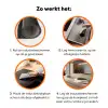 Vormen - Abstract - Cirkel - Zwart Inductie beschermer vinyl 3mm klein -zzzzzzz-td-werking