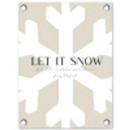 Sneeuw - Japandi - Winter - Decoratie tuinposter los doek klein -3d