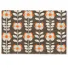 Bloemen - Retro - Bruin Deurmat klein 898 -zkaufland3d
