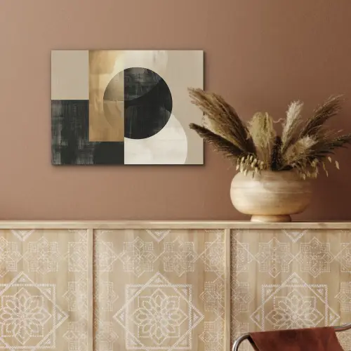 Abstract - Goud - Zwart - Kunst PET vilt klein -sfeer4