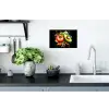 Tomaat - Avocado - Peper - Graffiti - Verf - Modern Muursticker klein -keuken