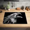 Adelaar - Portret - Roofvogels - Zwart - Wit - Vogel Inductie beschermer vinyl 3mm klein -sfeer5