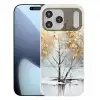 Winter - Bomen - Natuur - Acryl - Kunst Telefoonhoesje iPhone 17 Pro Max klein -3d