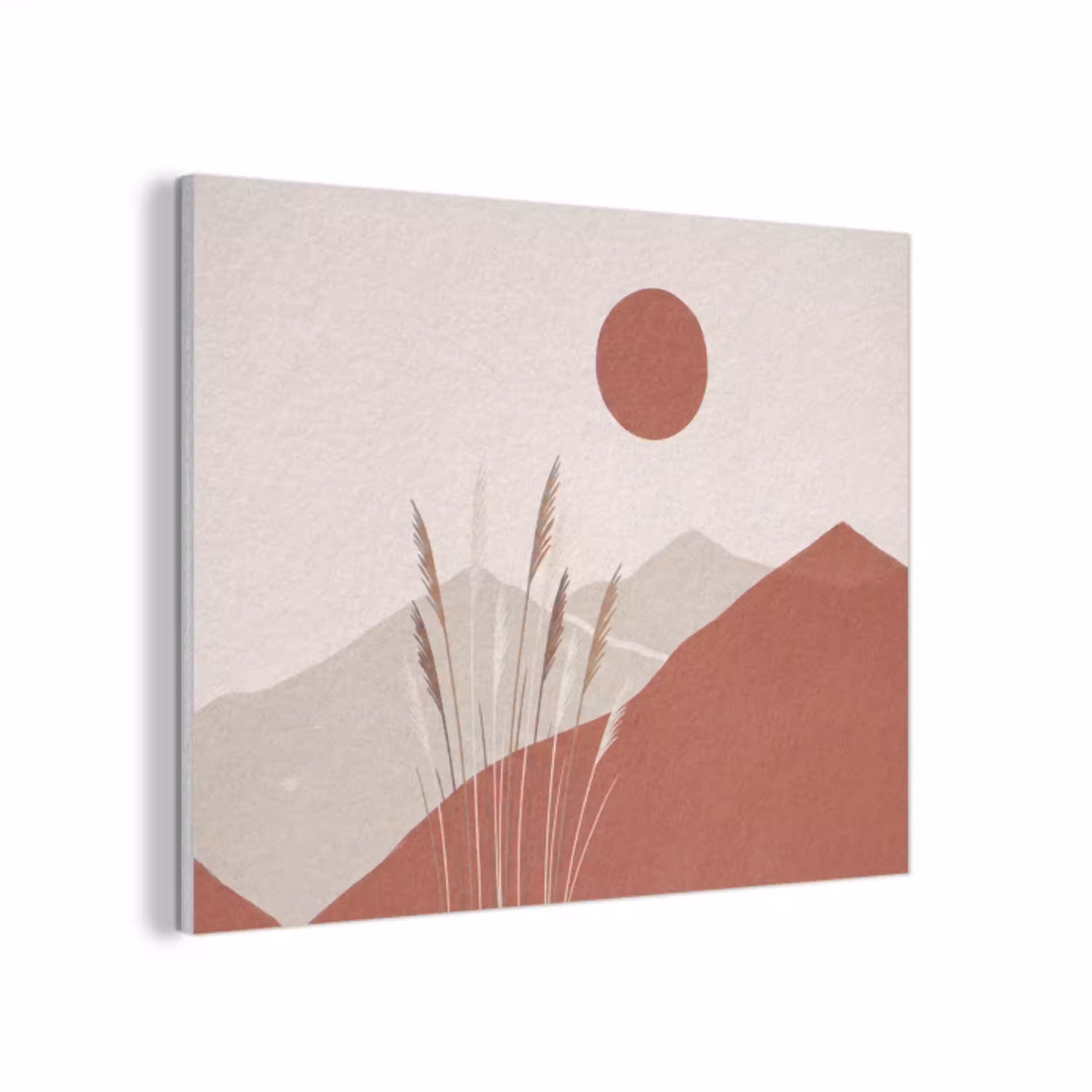 Gras - Landschap - Natuur - Abstract - Beige PET vilt klein -3d