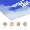 Sky is not the limit - Blauwe lucht - Wolken poster papier klein -closeup_NL