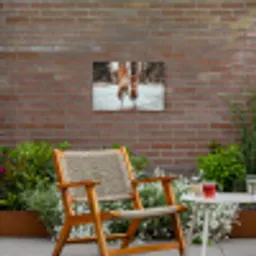 Schaatsen - IJs - Winter - Sneeuw Tuinposter op houten frame 2 cm dik klein -sfeer3