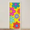 Bloemen - Illustratie - Kleurrijk deurposter klein -3d_beige