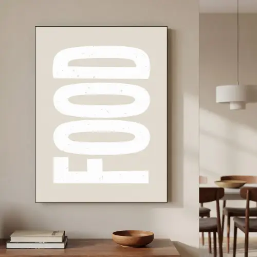 Food - Eten - Decoratie - Japandi Textielframe zwart klein -sfeer2