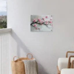Bloesem - Kunstzinnig - Roze - Sakura tuinposter los doek klein -sfeer8