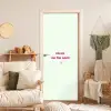 Focus - Beige - Roze - Smiley deurposter klein -sfeer2