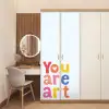 You are art - Kleurrijk - Grafisch deurposter klein -sfeer3