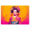 Bloemen - Vrouw - Kimono - Roze Placemat vinyl groot -zzsfeer1_Kitchenyeah-website