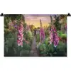 Vingerhoedskruid - Bloemen - Tuin Wandkleed katoen klein -zz3d