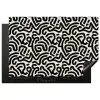 Modern - Abstract - Zwart Inductie beschermer vinyl 3mm klein 276 -3d