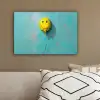 Ballon - Geel - Smiley canvas 2cm klein -sfeer3