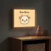 Koe - Oranje - Cartoon Light Box met batterij (Wandlamp kind) middel -sfeer5_kind