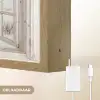 Schotse Hooglander - Winterlandschap - Landelijk - Bergen - Doorkijk Light Box met batterij (Wandlamp) middel -USP_websiteoplaadbaarNL