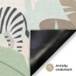 Jungle - Dieren - Groen Deurmat klein -antislip_NL