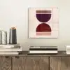Zandloper - Symmetrisch - Rood - Paars plexiglas 5mm klein -sfeer1