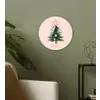 Christmas Season - Kerst - Kerstboom - Roze Wandcirkel kunststof plaat 5mm dik klein -sfeer3