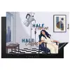 Half human, Half Coffee - Infuus - Koffie Inductie beschermer vinyl 3mm klein -3d