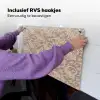 Oosters - Bloemen - Beige - Grijs Inductie beschemer met haakjes klein 777 -ky-ophangen-nl
