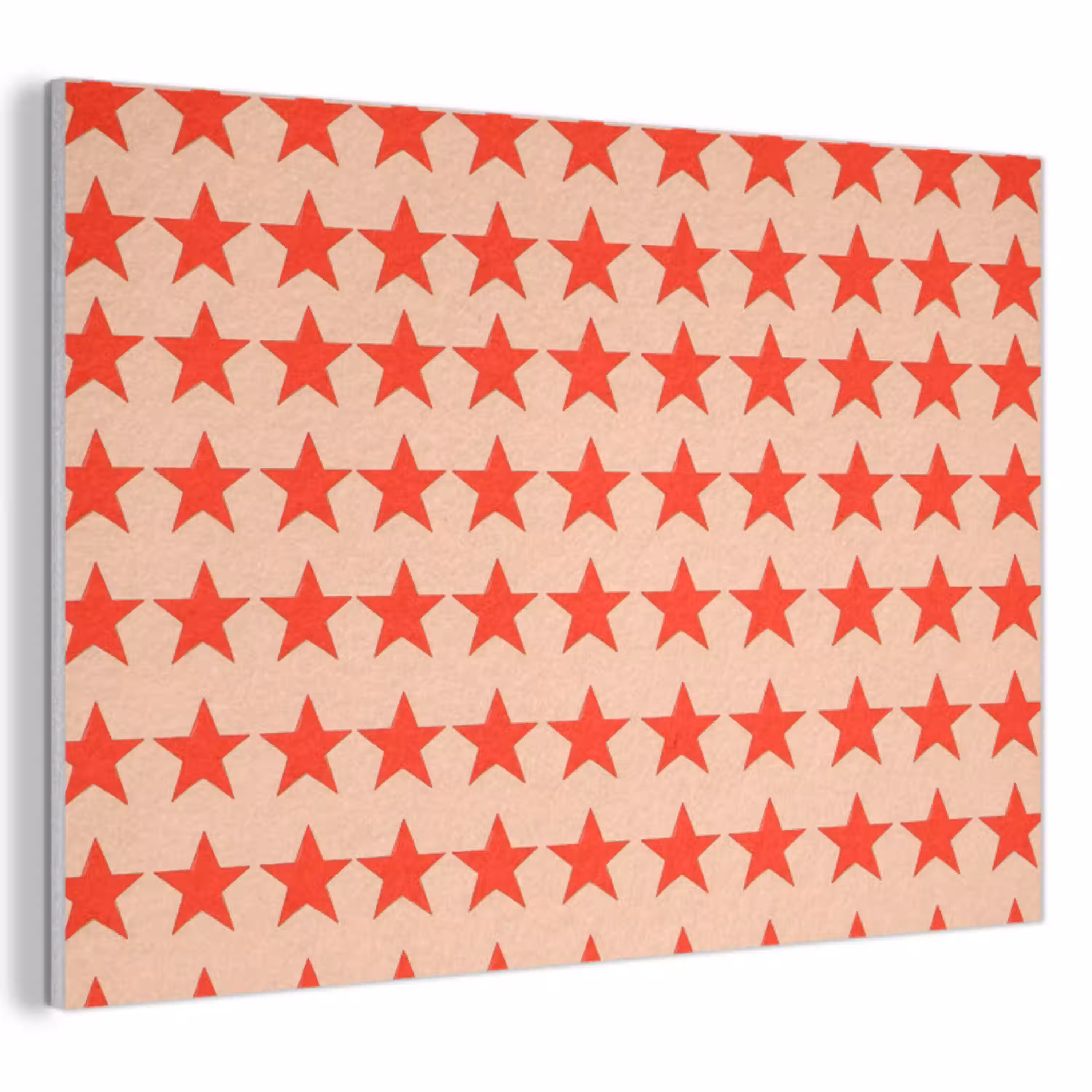 Patroon - Sterren - Rood PET vilt klein 837 -3d