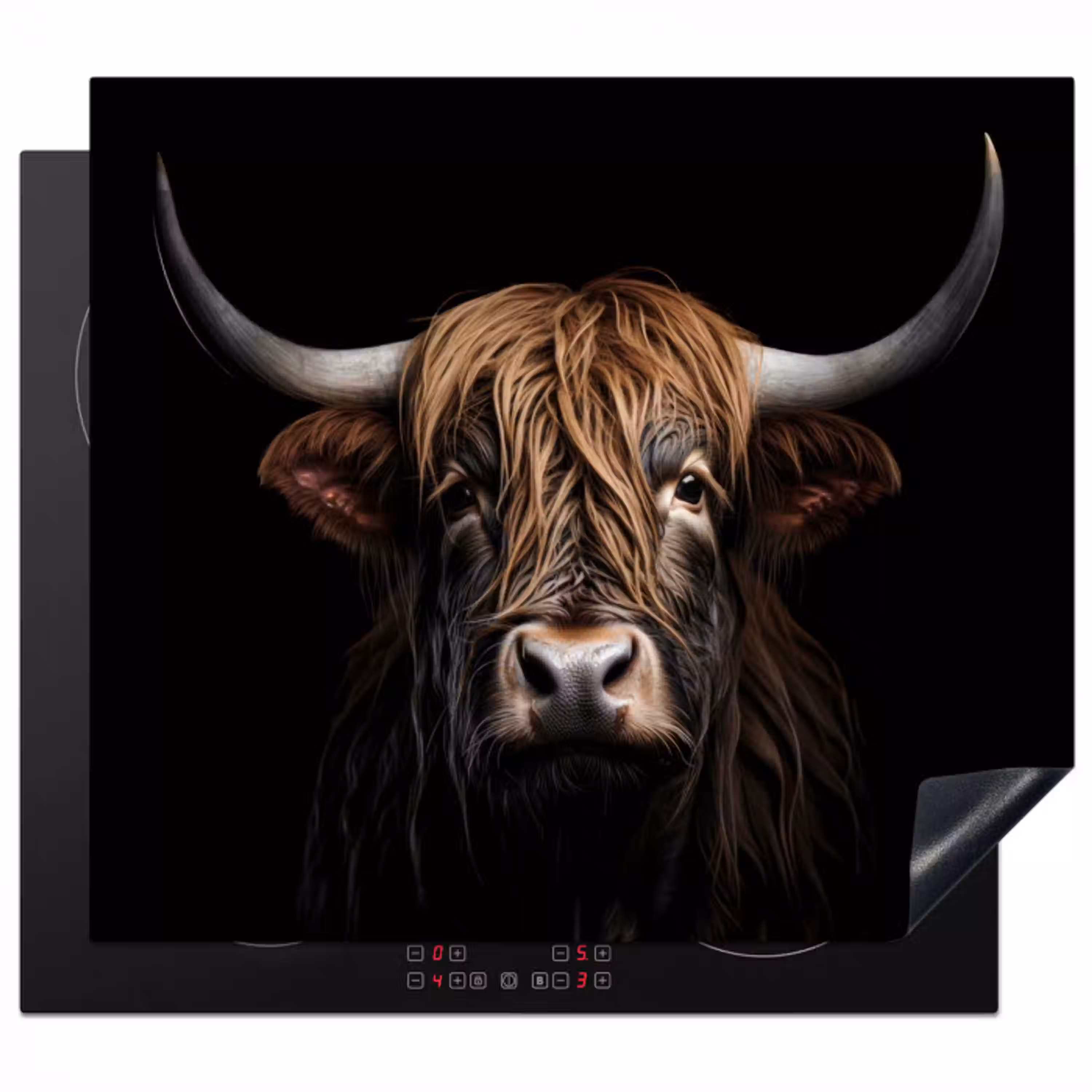 Nachtwacht van de Hooglanden Inductie beschermer vinyl 3mm middel -3d