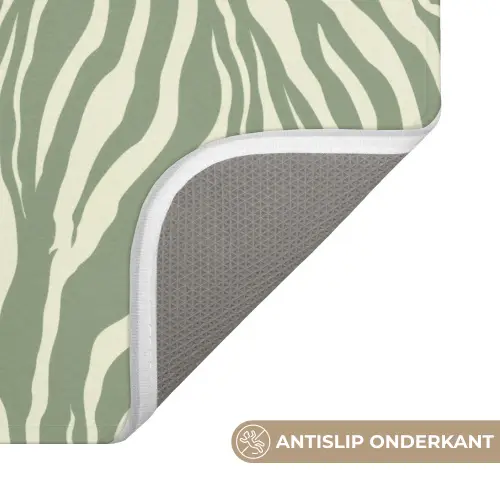 Zebra - Motief - Groen WCmat klein 1009 -USP_AntislipNL