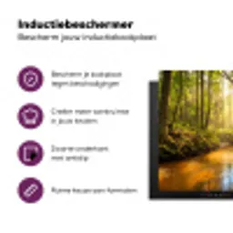 Bos - Beek - Zonlicht - Natuur - Groen Inductie beschermer vinyl 3mm middel -zzzzzzz-cc-usp