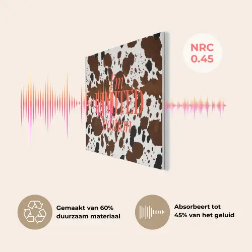 Koeienprint - Limited edition - Rood PET vilt klein -USP_NL