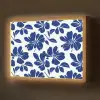 Floraal - Modern - Blauw Light Box met batterij (Wandlamp) middel 907 -z3d_website