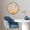 Illustratie - Zon - Pastelkleuren Fotolijst rond zonder passe partout klein -sfeer2