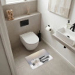 Stenen - Lotus - Wit - Water - Zen Badmat klein -sfeer4
