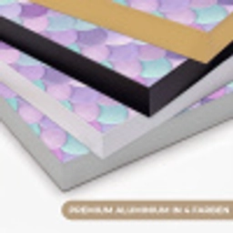 Dromerig - Zeemeermin - Pastel Textielframe zwart klein 947 -USP_kleurenDE