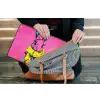 Konijn - Felroze - Sjaal - Abstract laptophoes neopreen klein -tas