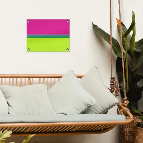 Strepen - Modern - Kleurrijk tuinposter los doek klein -sfeer7