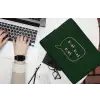 Tekstwolkje - Donkergroen - BLAH BLAH BLAH laptophoes neopreen klein -bureau